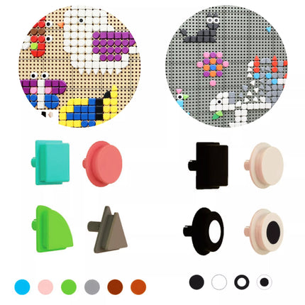 MASTERKIDZ geometrinių lentų elementai, 256 vnt.