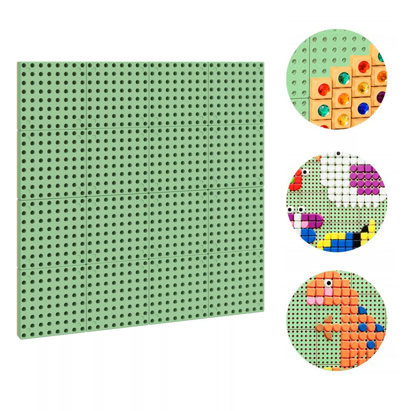 MASTERKIDZ Sieninė plokštė Mokslo lenta Kūrybinė STEM lauko lenta + Tvirtinimo plokštė 80 x 80 (cm)