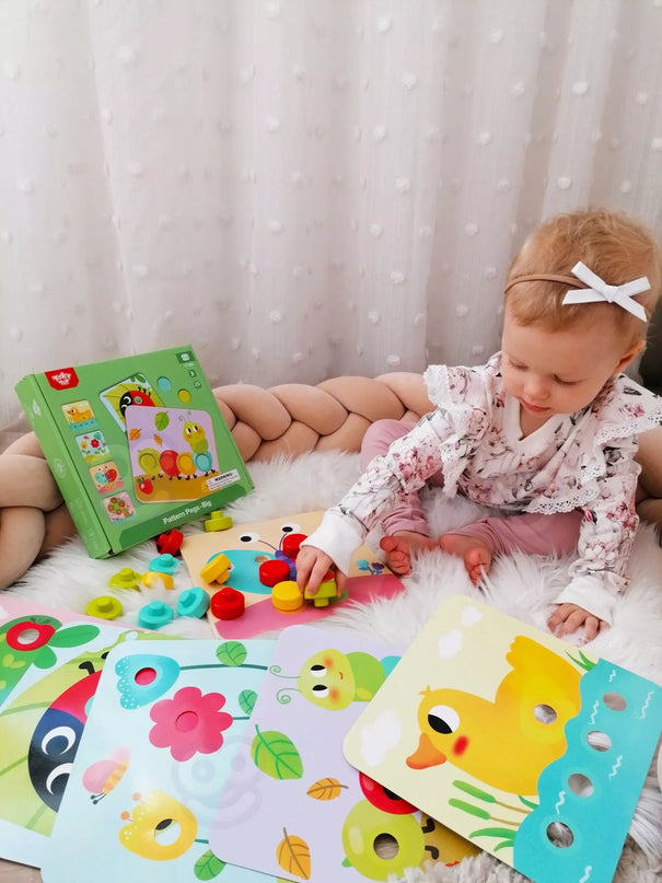 TOOKY TOY Dėlionės Kaladėlės Vaikams Gyvūnai Suderinti Mokymosi Formos Spalvos + Lentos