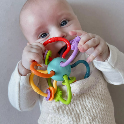 Woopie sensorinis žaislas–gryzakas 2in1