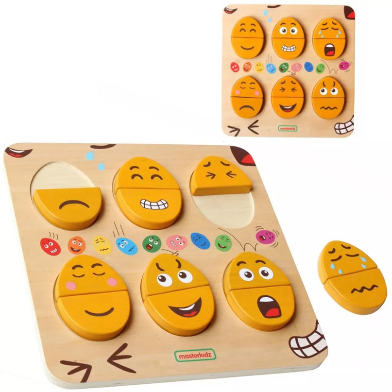 MASTERKIDZ mediniai kiaušiniai emocijų mokymosi lenta