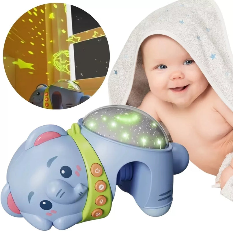 WOOPIE BABY Žvaigždžių projektoriaus projektoriaus naktinė lemputė vaikams Dramblys