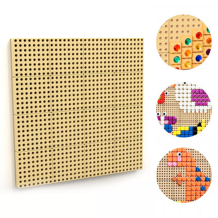 MASTERKIDZ STEM kūrybinė mokslo lenta su sienele ir tvirtinimo plokšte 80 x 80 (cm)