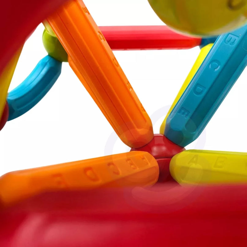 Magnetinės konstrukcijos Statybiniai blokai Mokomieji 76 vnt.