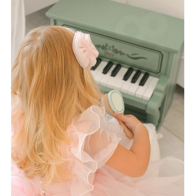 Classic World žalias medinis pianinas