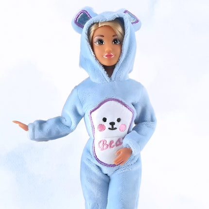 WOOPIE ROYAL Dolls Jumpsuits Blue Teddy Bears