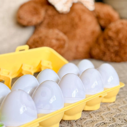 Woopie Montessori kiaušiniai – spalvų, formų ir logikos pažinimas