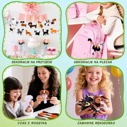 Fairy Land siuvimo rinkinys vaikams – 6 veltinio pasakų personažai