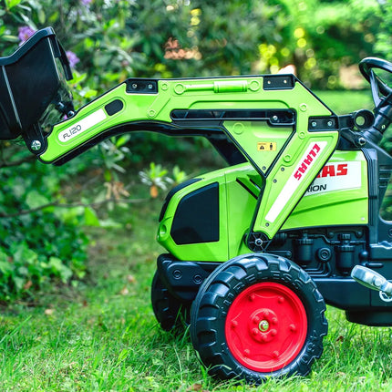 FALK CLAAS Arion 430 Eco Design pedalinis traktorius su krautuvu ir priekaba