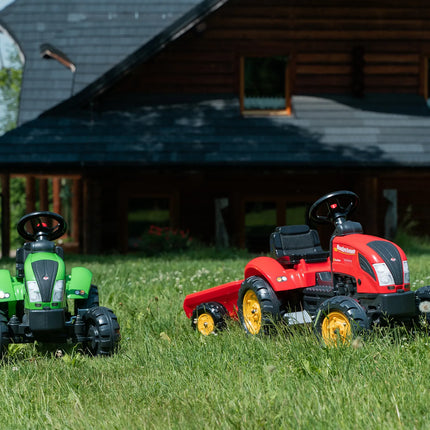 FALK Country Farmer Eco Design pedalinis traktorius su priekaba