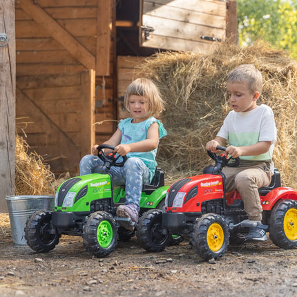 FALK Country Farmer Eco Design pedalinis traktorius su priekaba