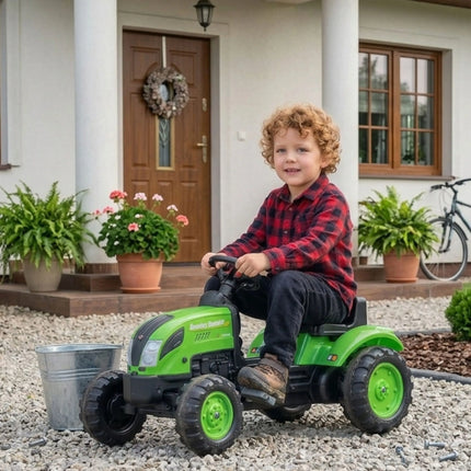 FALK Country Farmer Eco Design pedalinis traktorius su priekaba