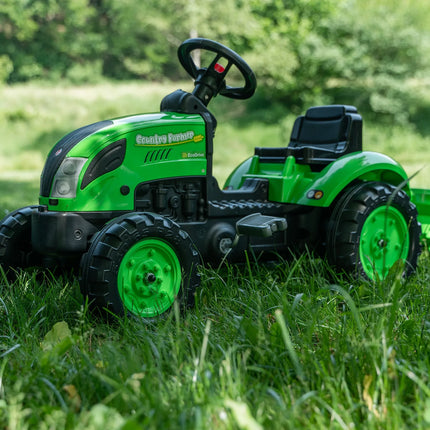 FALK Country Farmer Eco Design pedalinis traktorius su priekaba