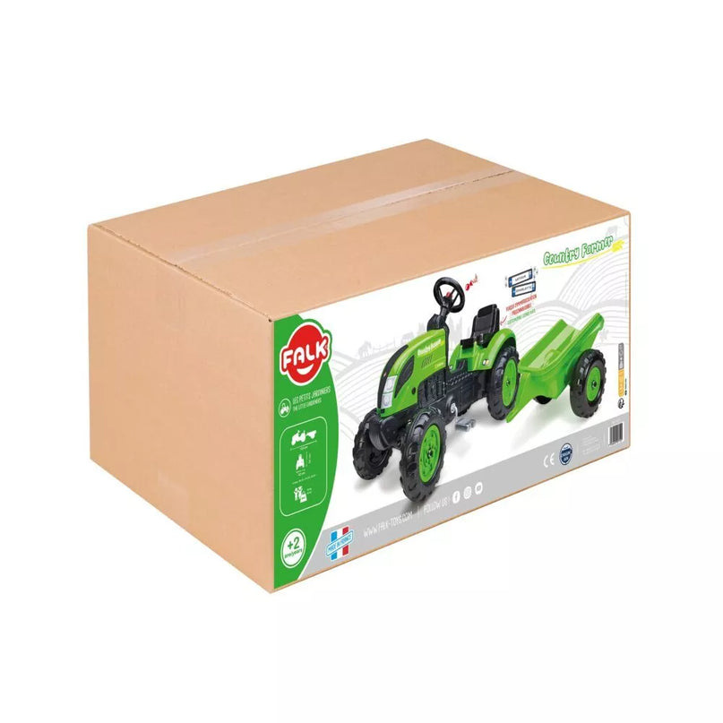 FALK Country Farmer pedalų traktorius su priekaba