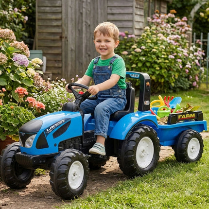 FALK Landini Series 7 pedalinis traktorius su priekaba