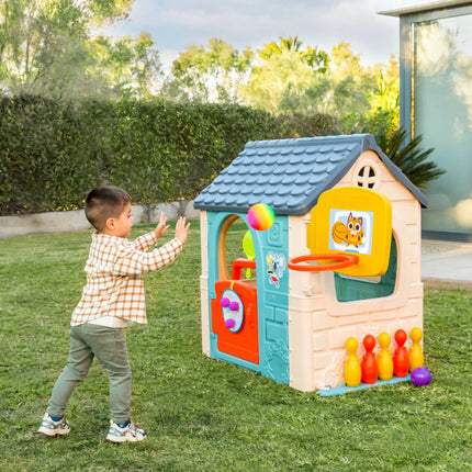 FEBER „Casual 6in1 Activity House“ – sporto ir žaidimų namelis vaikams, 3+