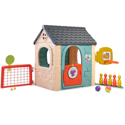 FEBER „Casual 6in1 Activity House“ – sporto ir žaidimų namelis vaikams, 3+