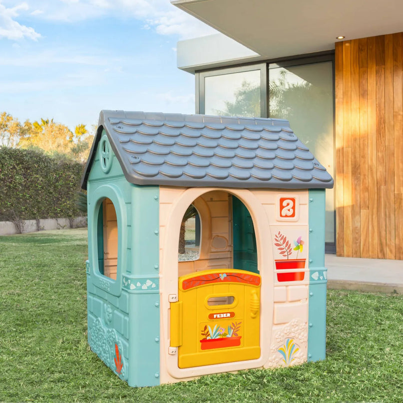 FEBER „Casual Garden House“ – pastelinis sodo žaidimų namelis vaikams, 2+