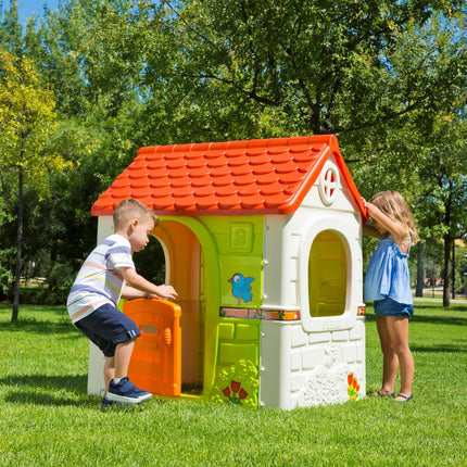 FEBER „Fantazijos sodo namelis su pašto dėžute“ – lauko žaidimų namelis, 2–6 m.