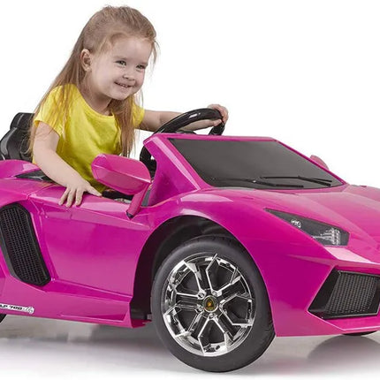 „FEBER Lamborghini Aventador“ rožinis elektrinis automobilis