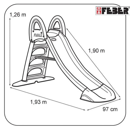 FEBER spalvota čiuožykla – 190 cm ilgio