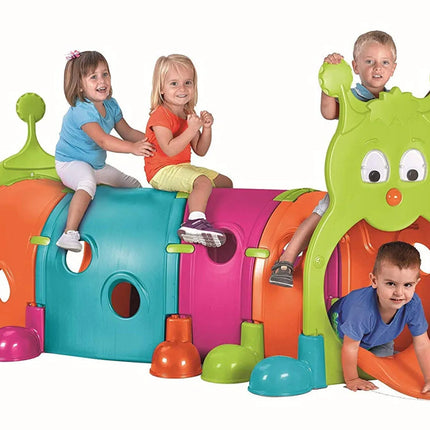 FEBER „Spalvotas vikšro tunelis“ – modulinis ropojimo tunelis vaikams, 3+