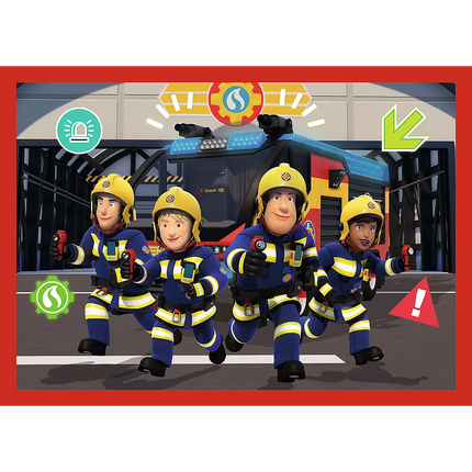 Fireman Sam – „Adventures“ 4‑in‑1 dėlionės vaikams