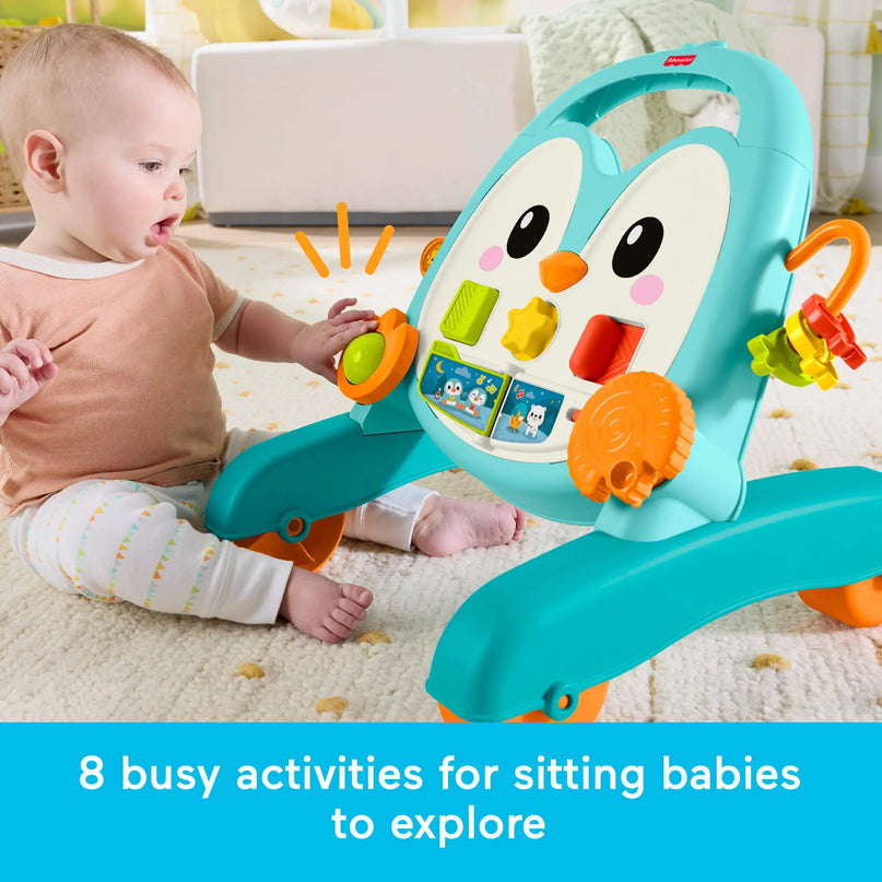 FISHER-PRICE 2 in 1 muzikinė pingvino vaikštynė (JHF74)