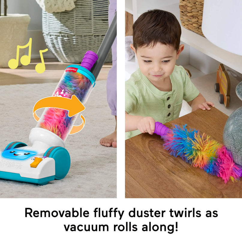 FISHER-PRICE LAUGH AND LEARN 2 in 1 žaislinis dulkių siurblys (JMM33)