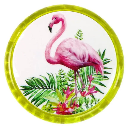 Flamingo tematikos geltonas jojo