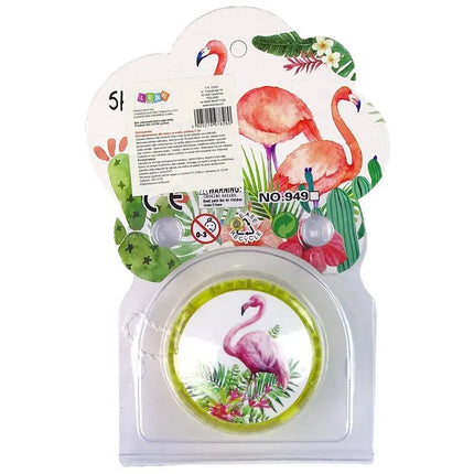 Flamingo tematikos geltonas jojo