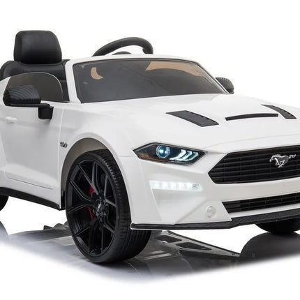 Ford Mustang GT Drift SX2038 – baltas elektromobilis vaikams