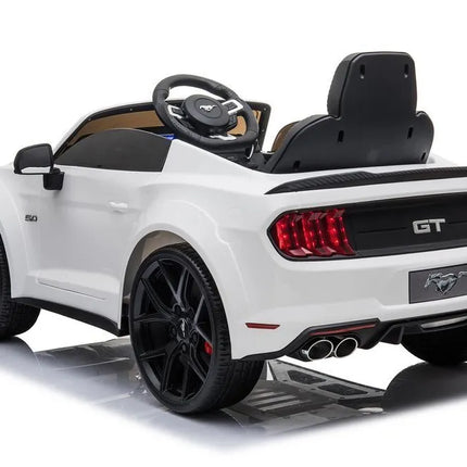 Ford Mustang GT Drift SX2038 – baltas elektromobilis vaikams