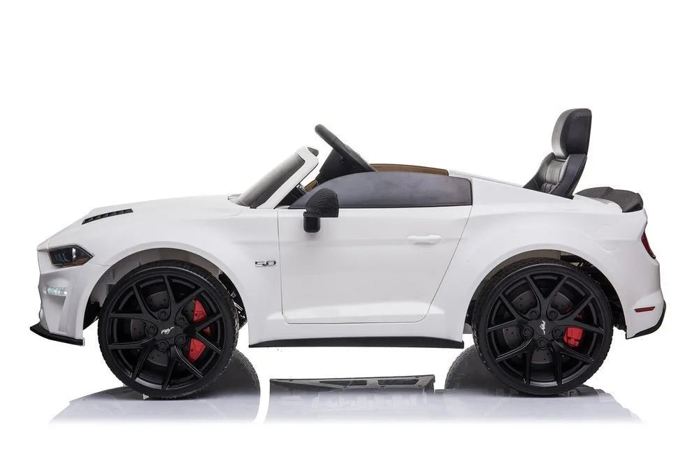Ford Mustang GT Drift SX2038 – baltas elektromobilis vaikams