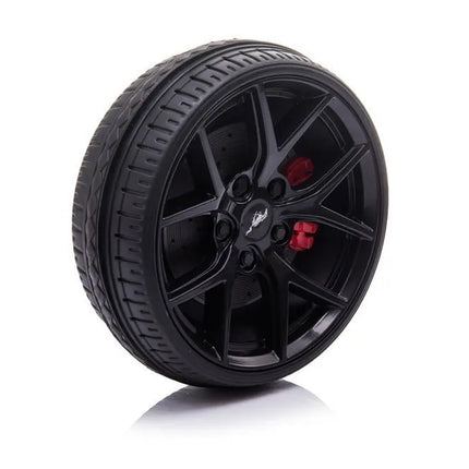 Ford Mustang GT SX2038 juodas akumuliatorinis automobilis vaikams – licencijuotas, galingas ir su drift funkcija