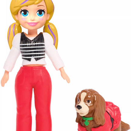 Polly Pocket lėlytė + rūbeliai ir aksesuarai