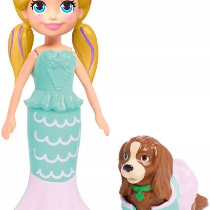 Polly Pocket lėlytė + rūbeliai ir aksesuarai