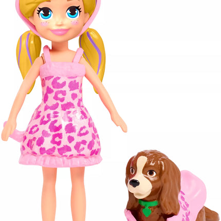 Polly Pocket lėlytė + rūbeliai ir aksesuarai