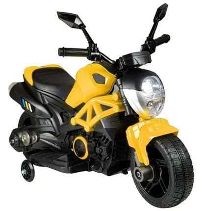 Geltonas elektrinis motociklas GTM1188 vaikams
