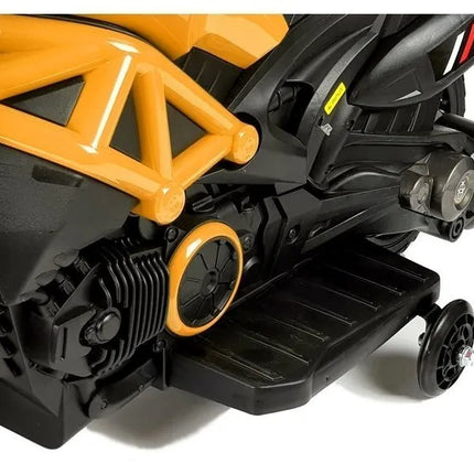 Geltonas elektrinis motociklas GTM1188 vaikams