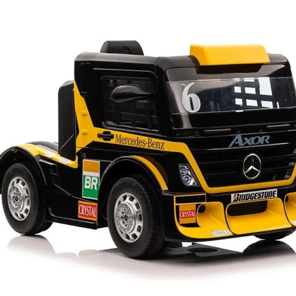 Geltonas Mercedes XMX622 elektromobilis vaikams
