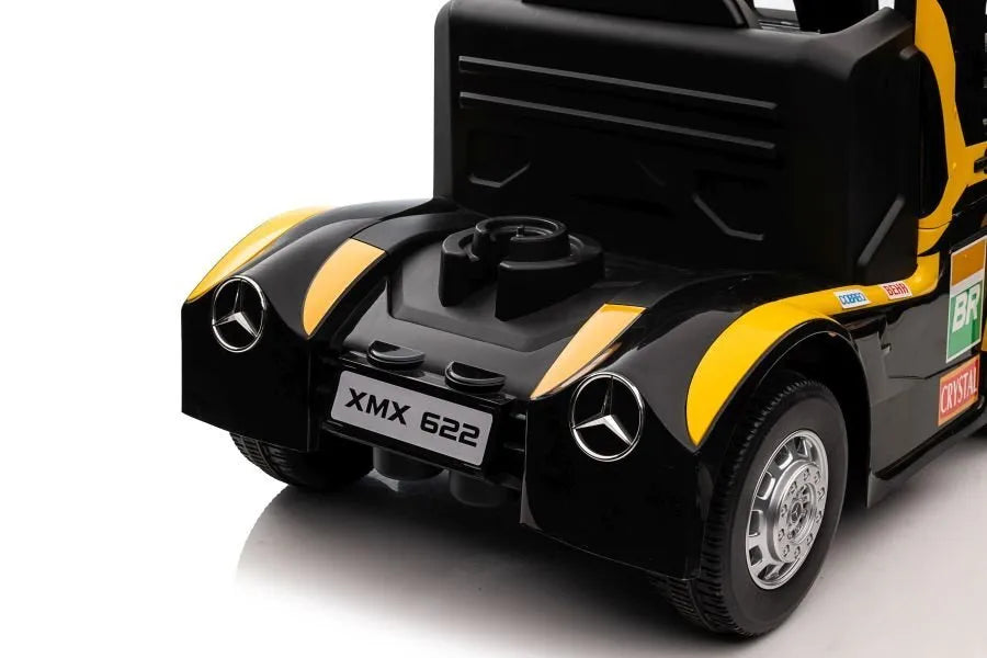Geltonas Mercedes XMX622 elektromobilis vaikams