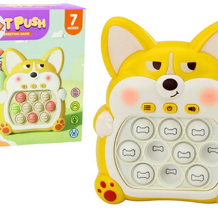 Geltonas Pop-It lapės žaidimas 7 režimai