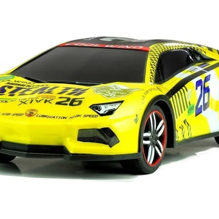Geltonas R/C sportinis automobilis 1:14