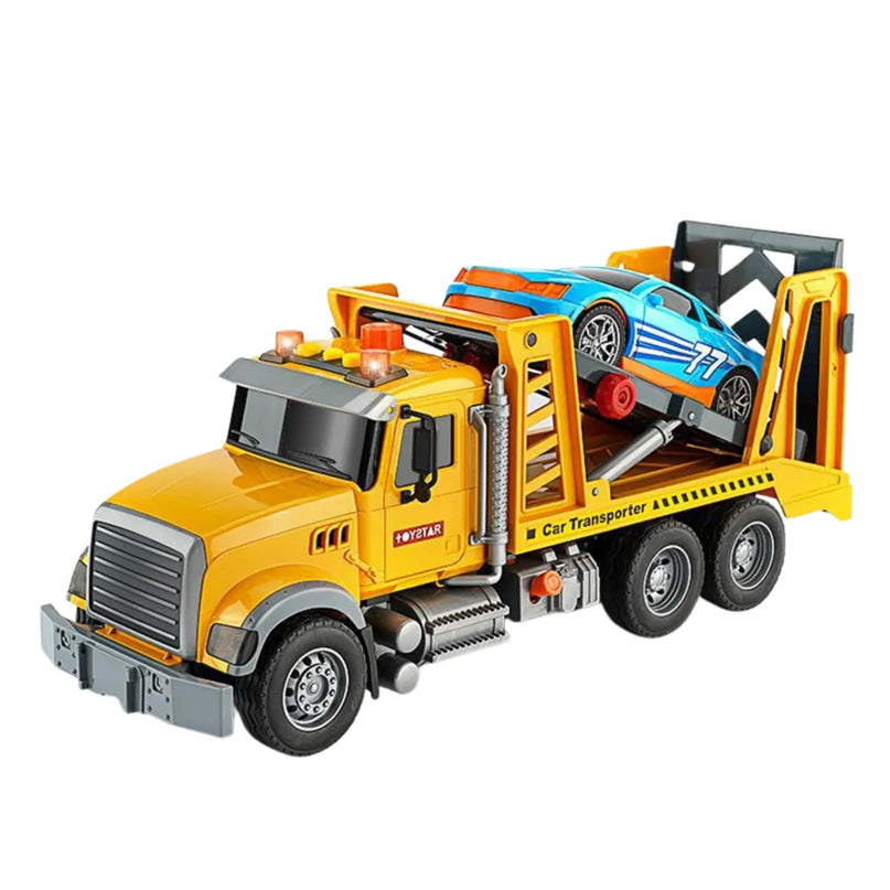 Geltonas tralas su sportiniu automobiliu 2in1