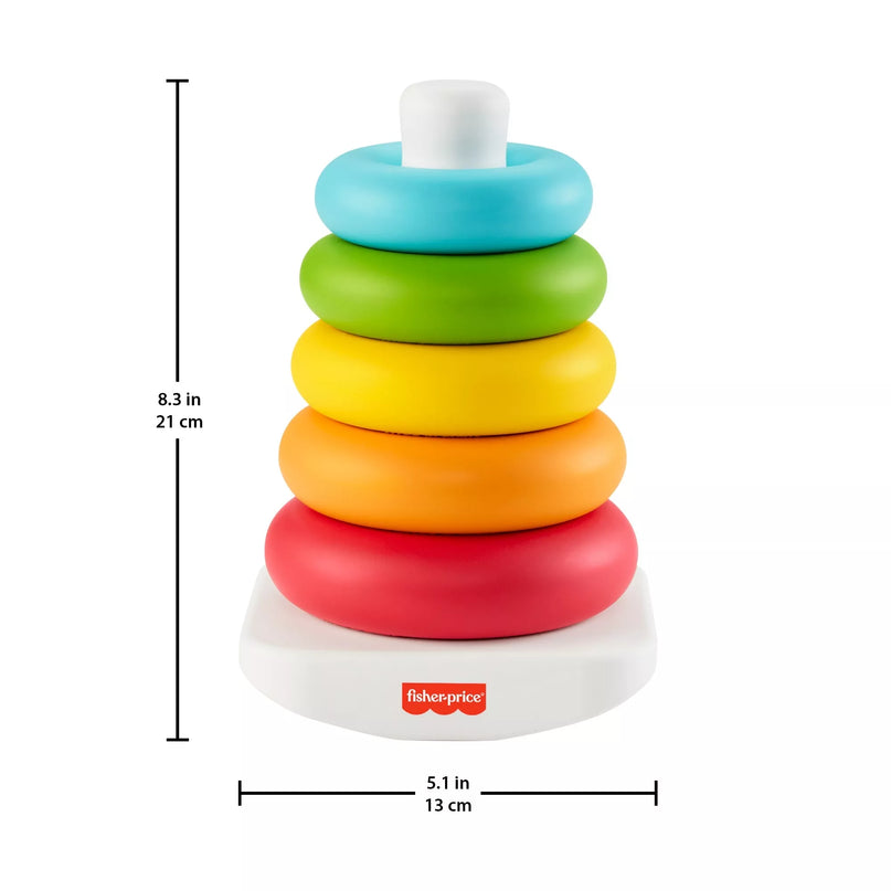 FISHER-PRICE bokštelis eko pakuotėje – Supk ir statyk (GRF09)