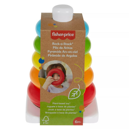 FISHER-PRICE bokštelis eko pakuotėje – Supk ir statyk (GRF09)