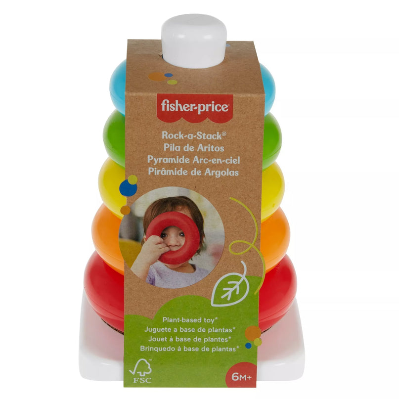 FISHER-PRICE bokštelis eko pakuotėje – Supk ir statyk (GRF09)