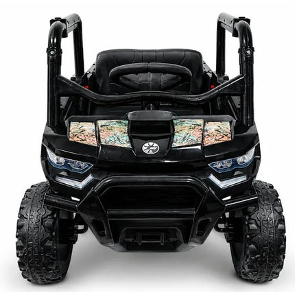 GTS2299‑H 24V juodas 4×4 elektromobilis vaikams – galingas visureigis lauko nuotykiams