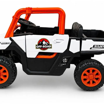 GTS2299‑H 24V oranžinis 4×4 elektromobilis vaikams – galingas visureigis nuotykiams lauke